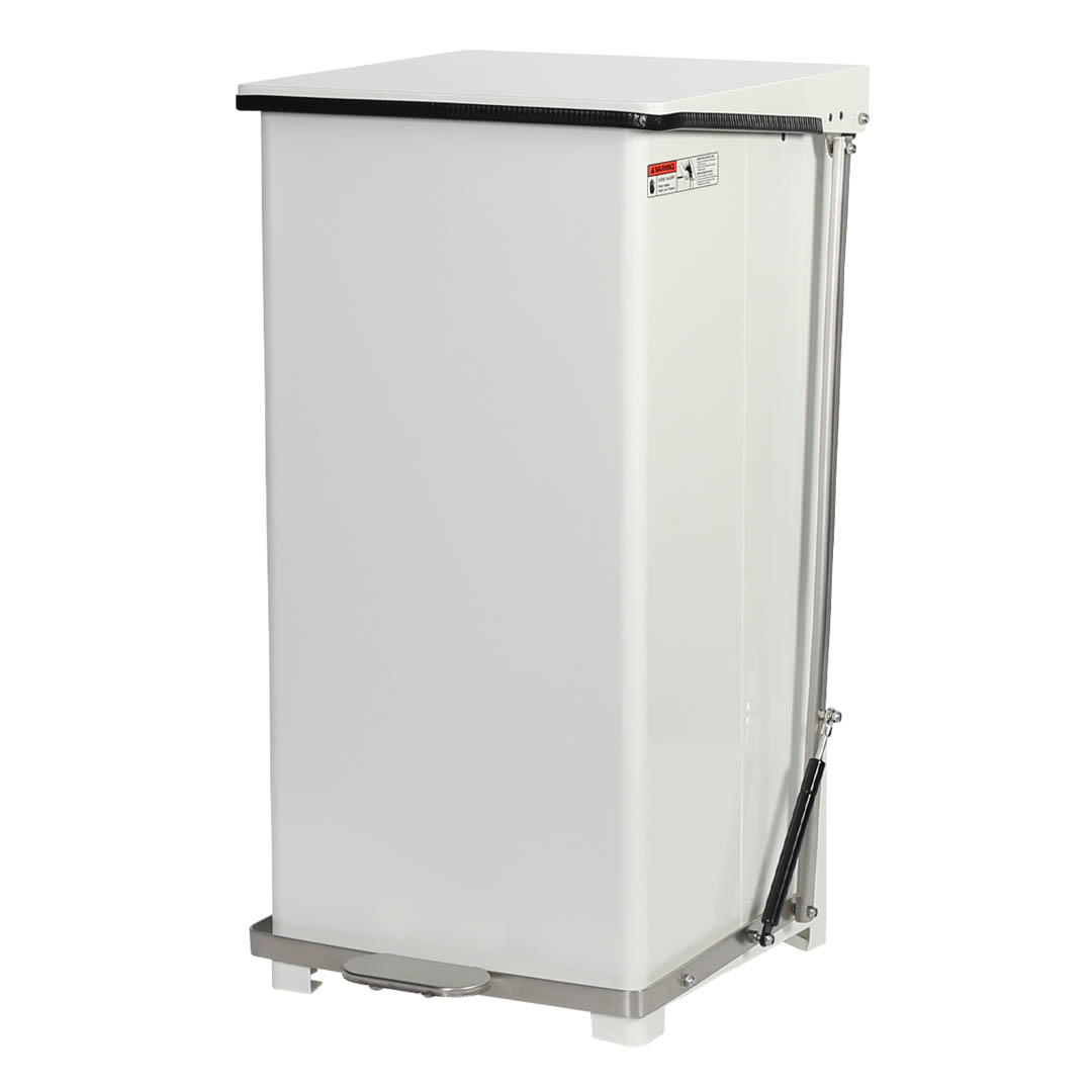 PEDAL BIN 90L WHITE