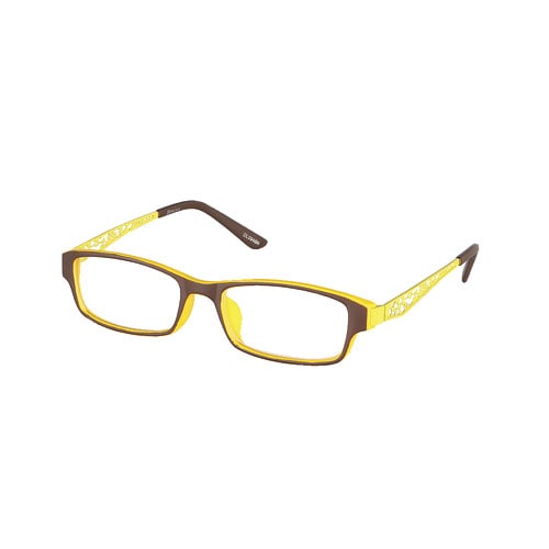 READING GLASSES BROWN/YELLOW