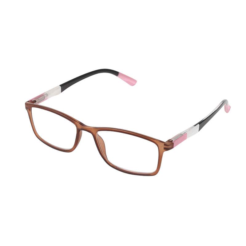 READING GLASSES BROWN/PINK