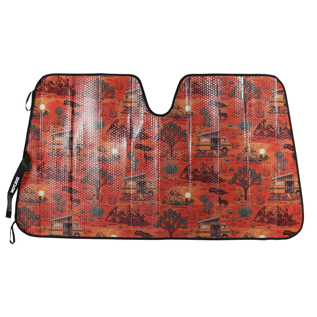 AUTO SUNSHADE DESERT L ORANGE